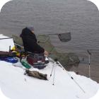 Зимняя рыбалка с фидерным удилищем